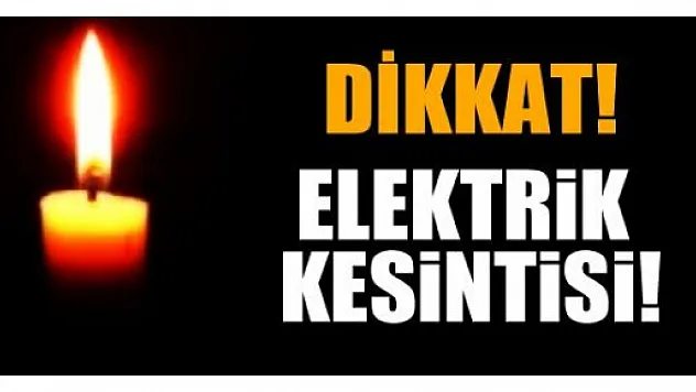 Samsun İlinde programlı elektrik kesintisi bildirimi 