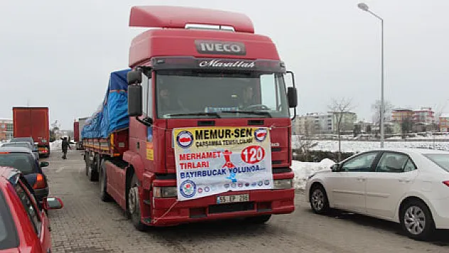 Çarşamba'dan Bayırbucak Türkmenlerine 5 Yardım Tırı