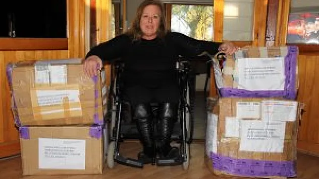  MAVİ KAPAKLARI ÇALINAN DERNEĞE KARGO İLE MAVİ KAPAK GÖNDERİLDİ