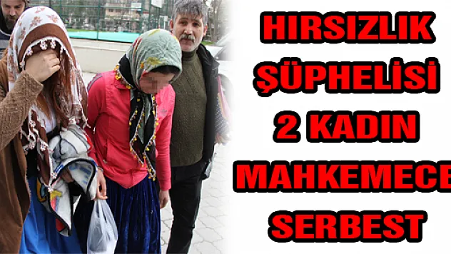HIRSIZLIK ŞÜPHELİSİ 2 KADIN MAHKEMECE SERBEST 