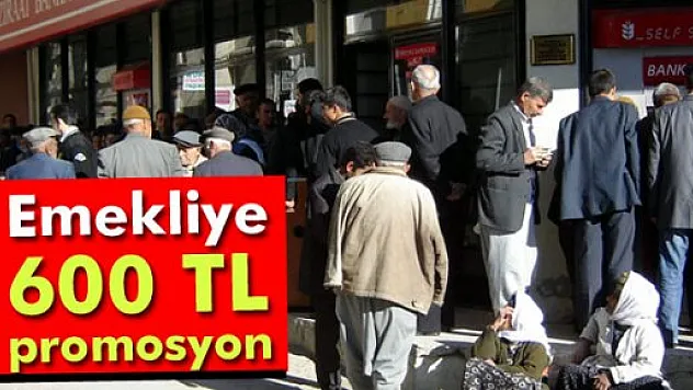 Emekliye 600 TL promosyon