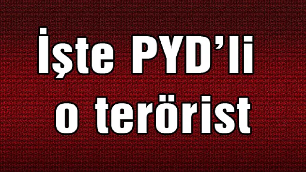 İşte PYD'li o terörist