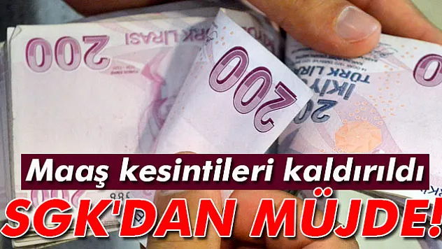 SGK'dan emekli ve yaşlı aylığı alanlara müjde