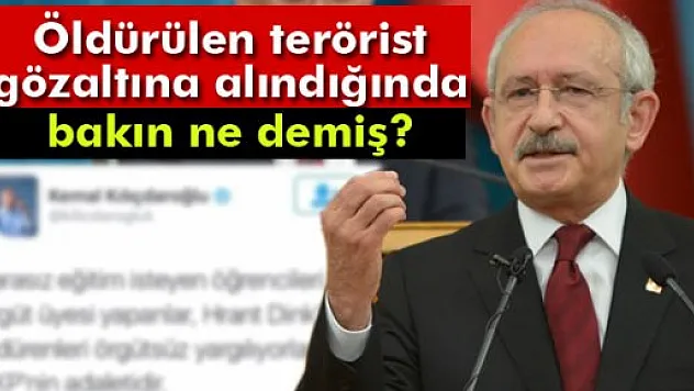 Öldürülen terörist gözaltına alındığında bakın ne demiş ?