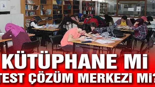 Öğrenciler Kütüphaneye Akın Ediyor