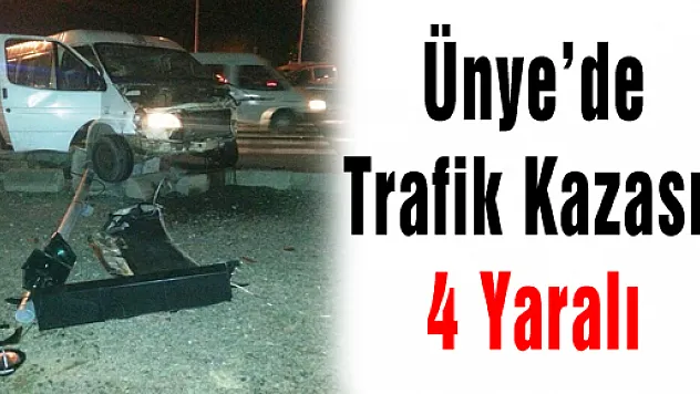 Ünye'de Trafik Kazası: 4 Yaralı