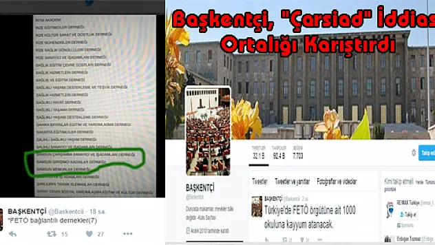 Başkentçi, 'Çarsiad' İddiası Ortalığı Karıştırdı