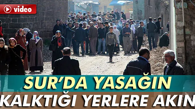 Sur'da yasağın kalktığı mahalle ve sokaklara vatandaşlar akın etti