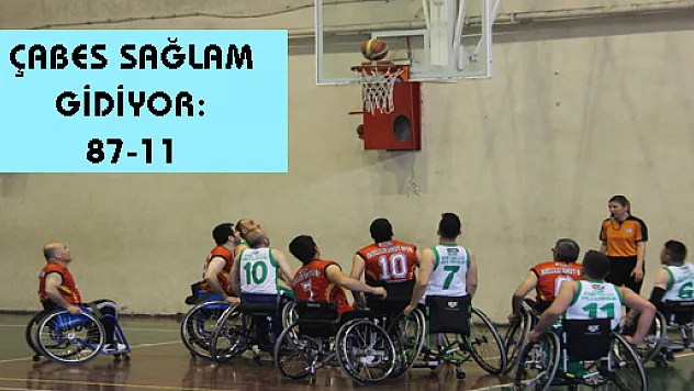 ÇABES SAĞLAM GİDİYOR: 87-11