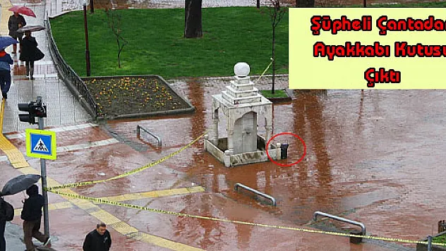 Şüpheli Çantadan Ayakkabı Kutusu Çıktı