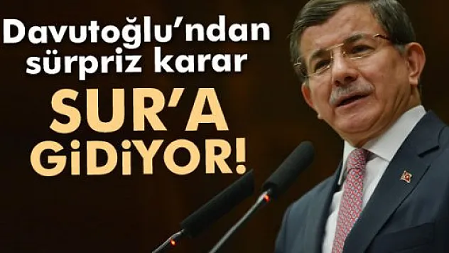 Başbakan Davutoğlu Diyarbakır'a gidecek