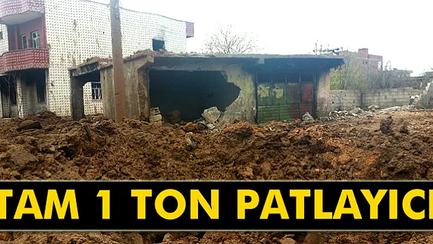 Tam 1 ton patlayıcı!