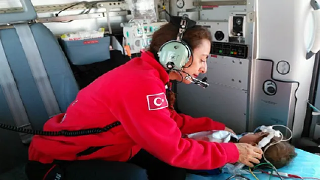 Ambulans Helikopter 11 Aylık Bebek İçin Havalandı