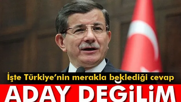 Kritik toplantı sonrası Davutoğlu'ndan ilk açıklama