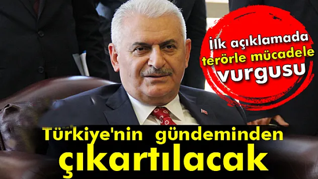 Binali Yıldırım'dan ilk açıklama