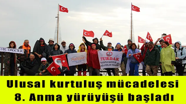 Ulusal kurtuluş mücadelesi 8. Anma yürüyüşü başladı