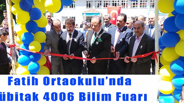 Fatih Ortaokulu'nda Tübitak 4006 Bilim Fuarı