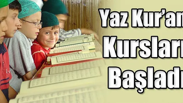Samsun'da Yaz Kur'an Kursları Başladı