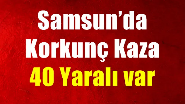 Otobüs refüje çarptı: 40 yaralı
