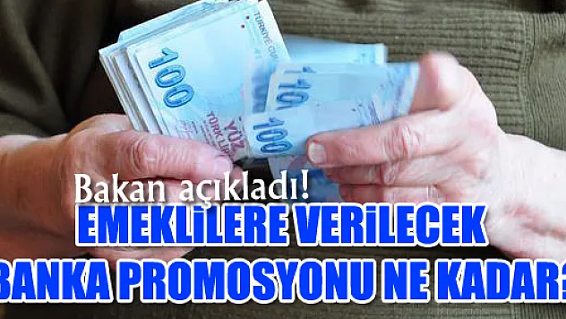 Emeklilere verilecek banka promosyonu kaç TL olacak?
