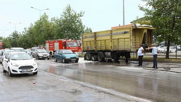 SAMSUN'DA TIR YANGINI