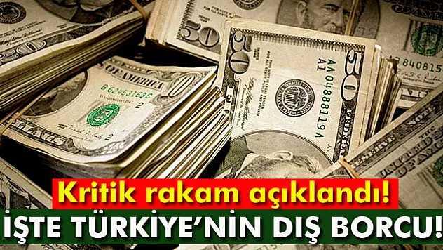 Türkiye'nin dış borcu 412 milyar dolar