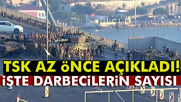 TSK darbecilerin sayısını açıkladı
