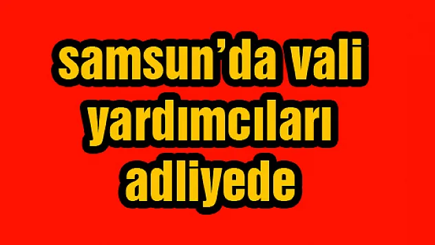  Samsun'da gözaltına alınan vali yardımcıları adliyede