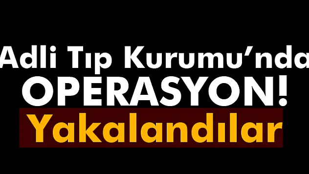 Adli Tıp Kurumu'nda FETÖ operasyonu