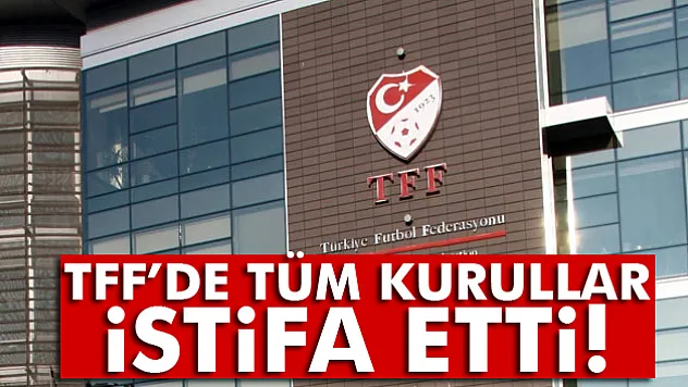 TFF'de tüm kurullar istifa etti!