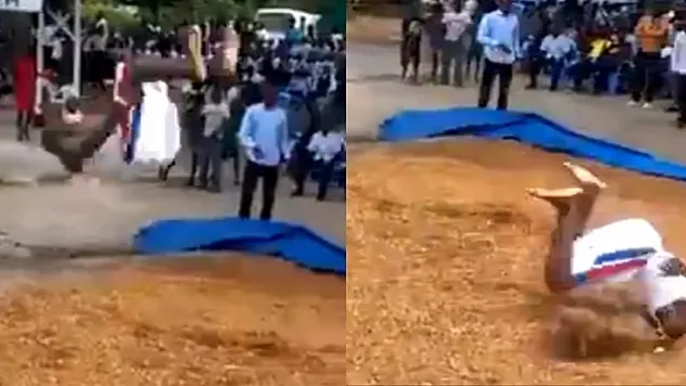 Takla atarken boynunu kırdı