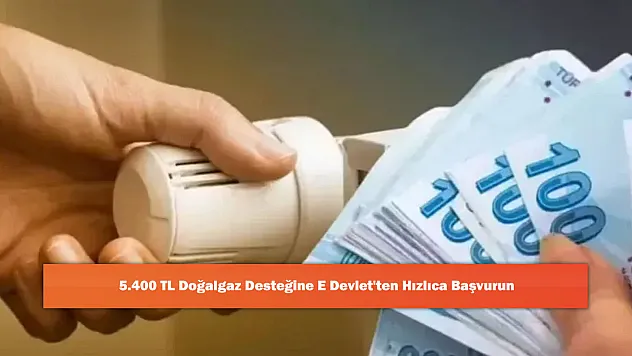 5.400 TL Doğalgaz Desteğine E Devlet'ten Hızlıca Başvurun