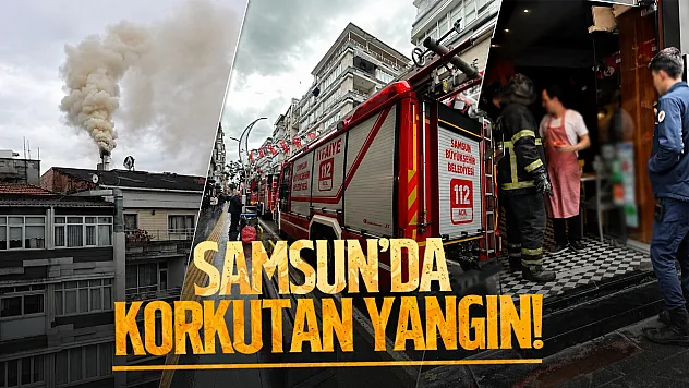 5 katlı binanın çatısında yangın