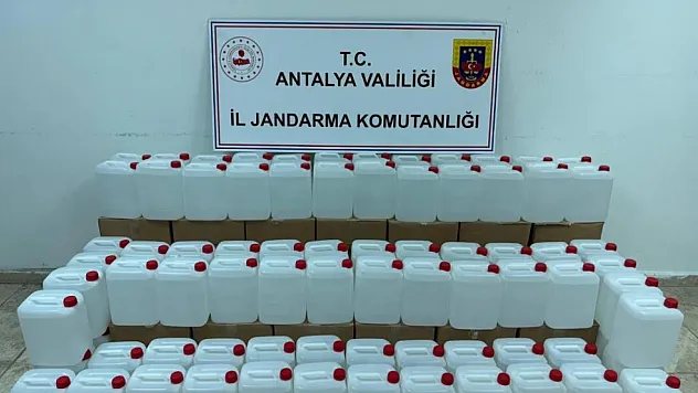 500 litre kaçak alkol ele geçirildi