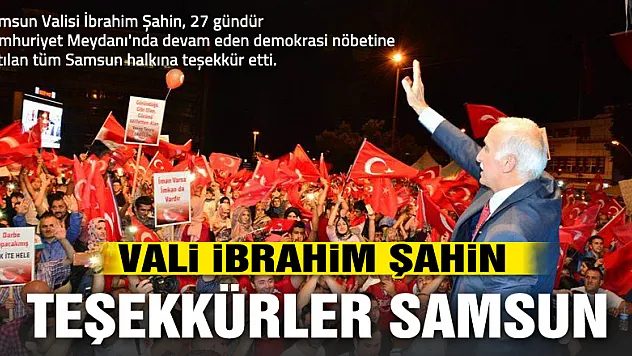 Teşekkürler Samsun