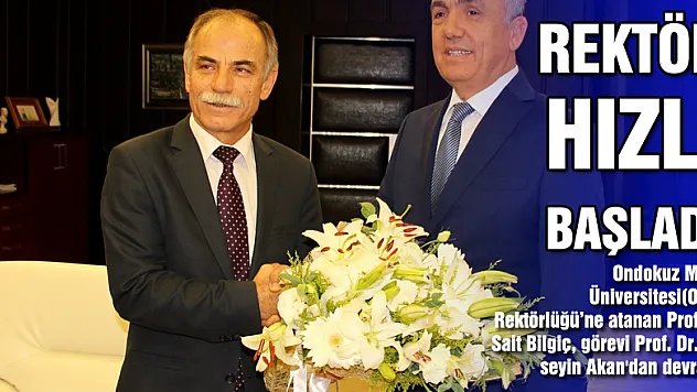 OMÜ'de Sait Bilgiç dönemi başladı 