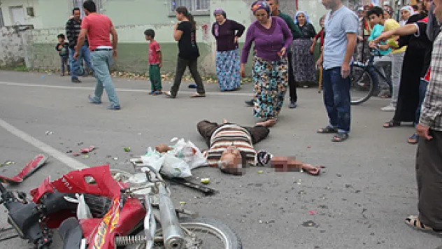 Otomobil ile motosiklet çarpıştı: 1 yaralı