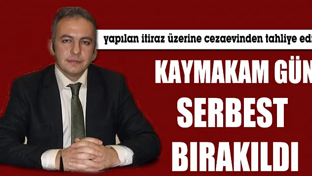 Kaymakam Gün Serbest Bırakıldı