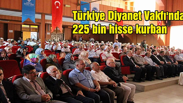 Türkiye Diyanet Vakfı'ndan 225 bin hisse kurban