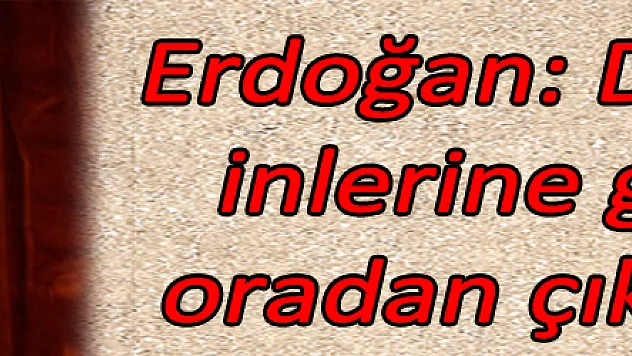 Erdoğan: DAEŞ'in de inlerine gireceğiz, oradan çıkartacağız