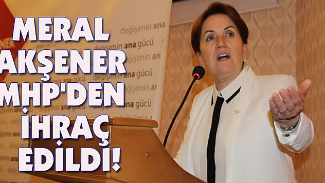 Meral Akşener MHP'den ihraç edildi!