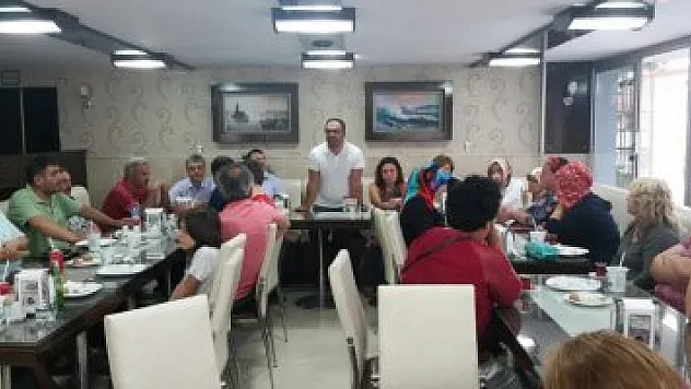 Alaçam HEM Müdürü'ne veda yemeği