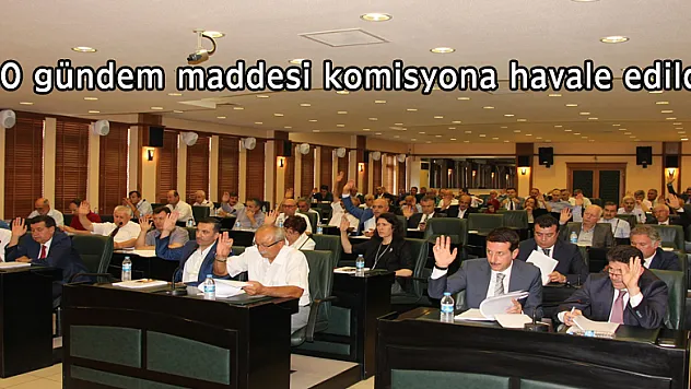50 gündem maddesi komisyona havale edildi