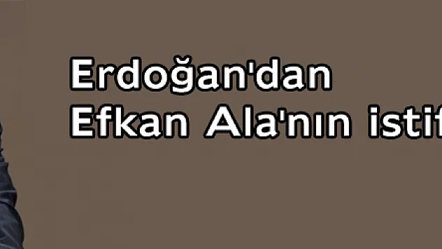 Erdoğan'dan Efkan Ala'nın istifasına ilk yorum