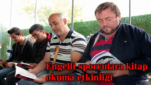 Engelli sporculara kitap okuma etkinliği