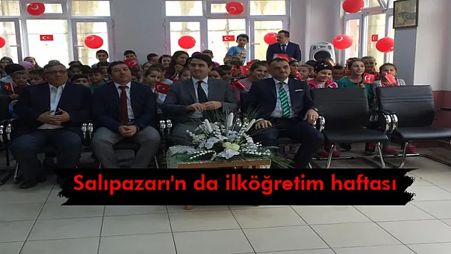 Salıpazarı'n da ilköğretim haftası kutlandı