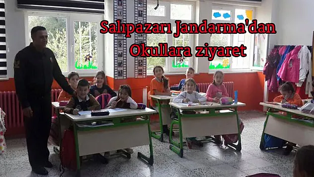 Salıpazarı Jandarma'dan Okullara ziyaret
