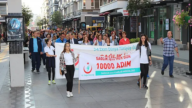 Samsun'da Dünya Yürüyüş Günü etkinliği