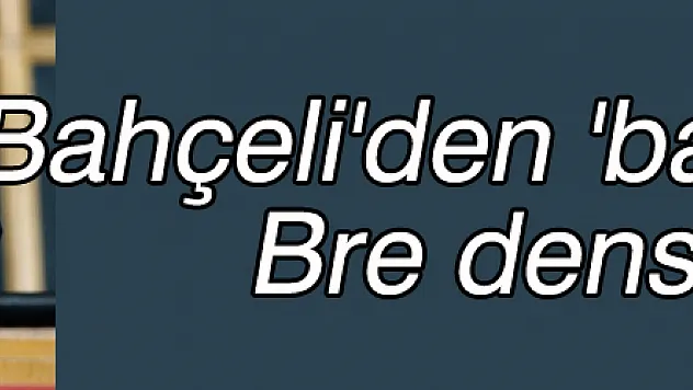 Bahçeli'den 'baston' çıkışı: Bre densizler...