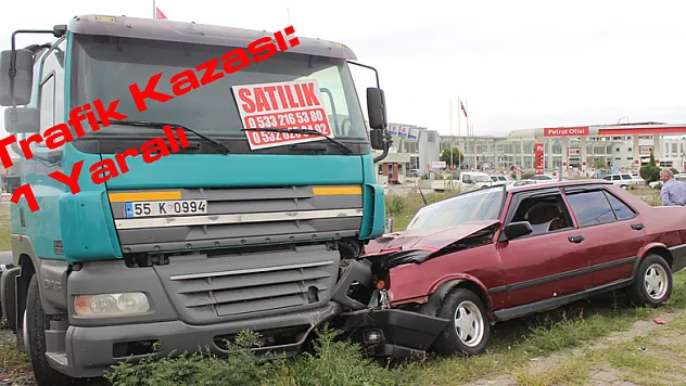 Trafik Kazası: 1 Yaralı